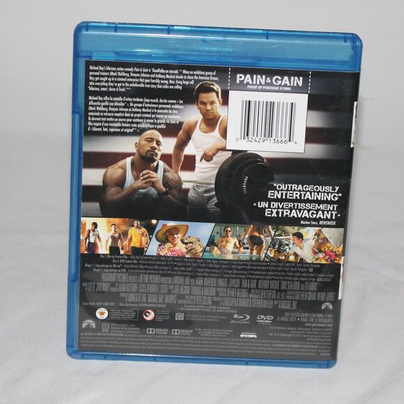 Blue Ray Movie Pain and Gain With Mark Wahlberg and Dwayne Johnson - Picture 2 of 3